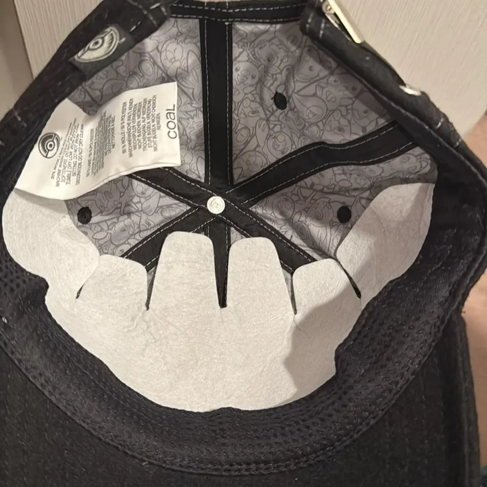 Black Cap with Pikachu Embroidery